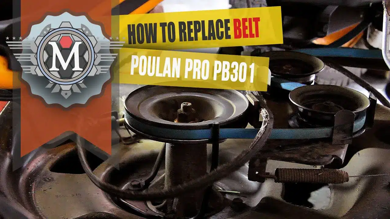 How to replace the drive belt 