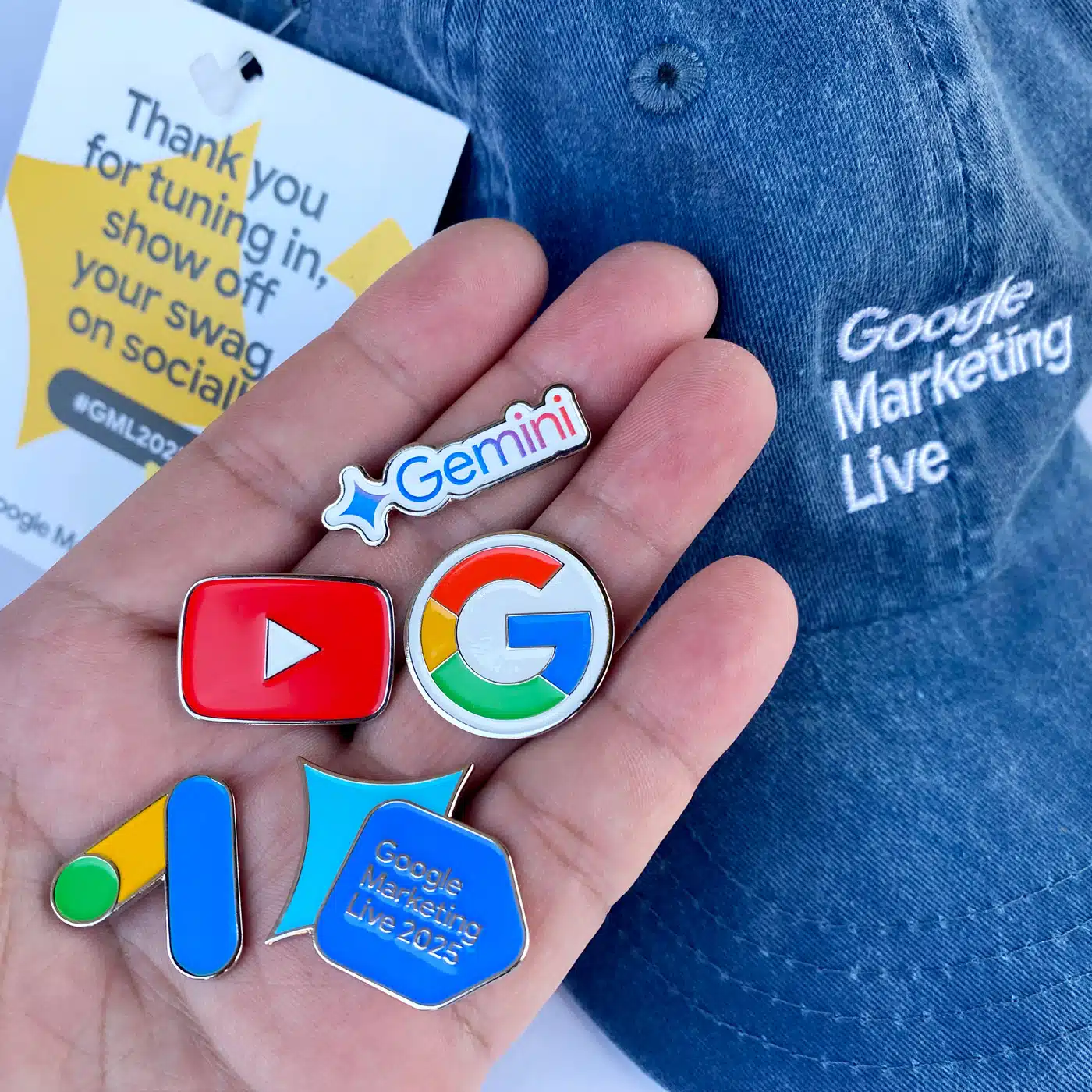 Google Marketing Live Swag Winner 2025 Pins